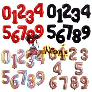 Serie de Números de 100 cm colores