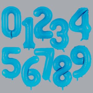 Serie de números de 40 cm Azul Mate